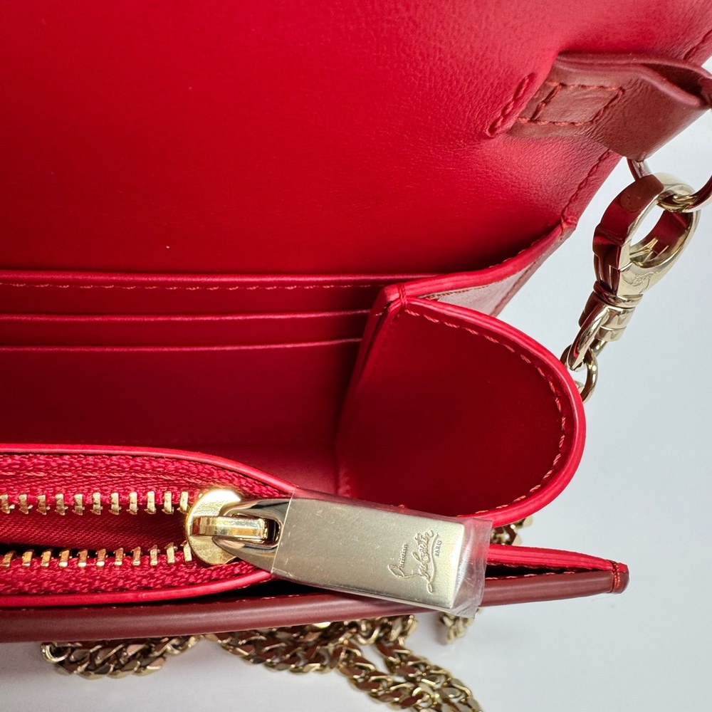 Authentic Christian Louboutin - Loubi 54 Wallet On Chain - Crossbody - Picture 11 of 12